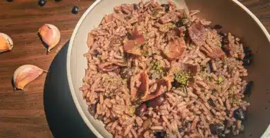 Plato de arroz congrí