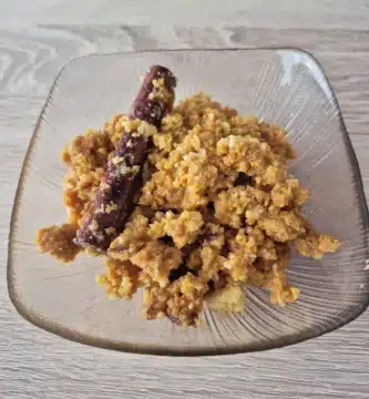 Bol de dulce de leche cortada cubana