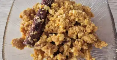 Bol de dulce de leche cortada cubana