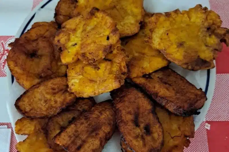 Tostones de plátano 