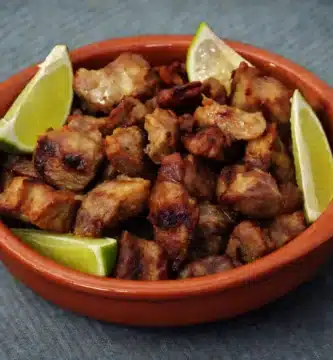 Masas de cerdo frita