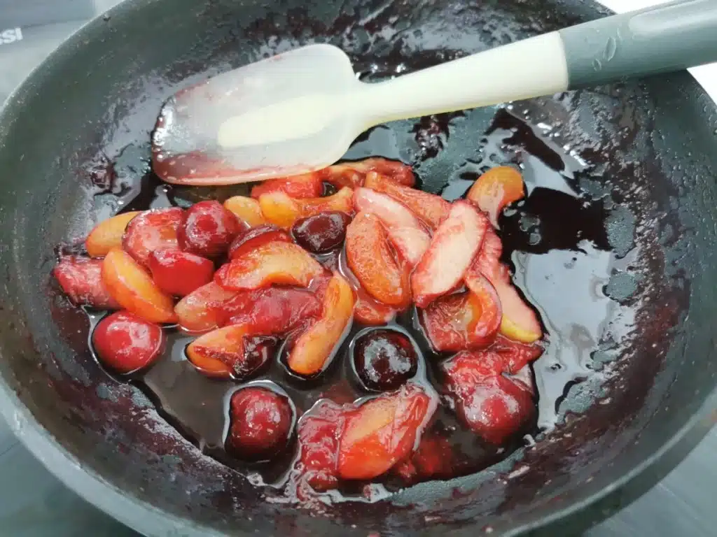 Frutas caramelizadas