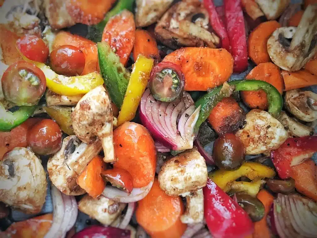 Verduras caramelizadas
